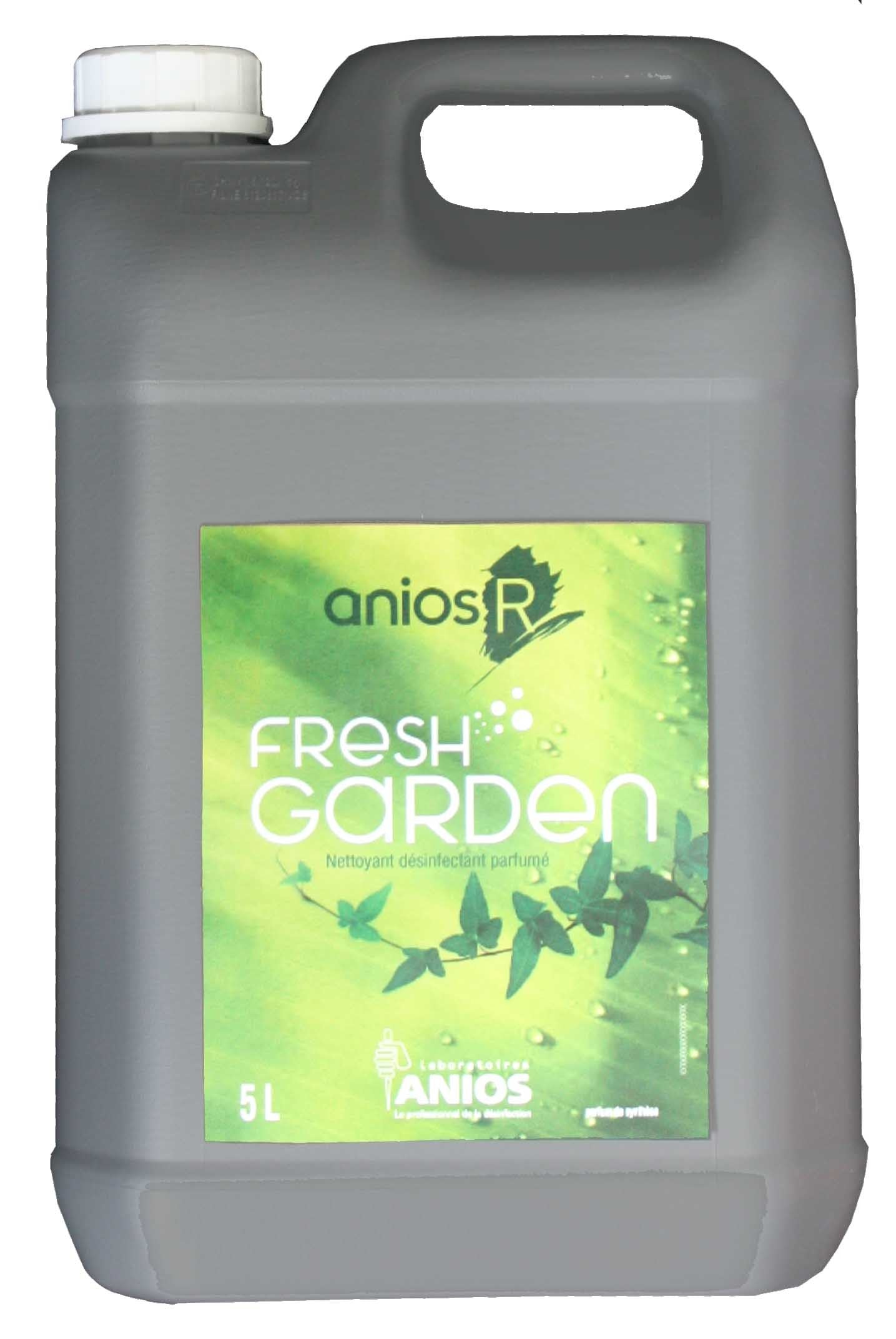 Nettoyant Fresh Garden - Sols et Surfaces - Désinfectant Parfumé - Bidon 5 L - Anios