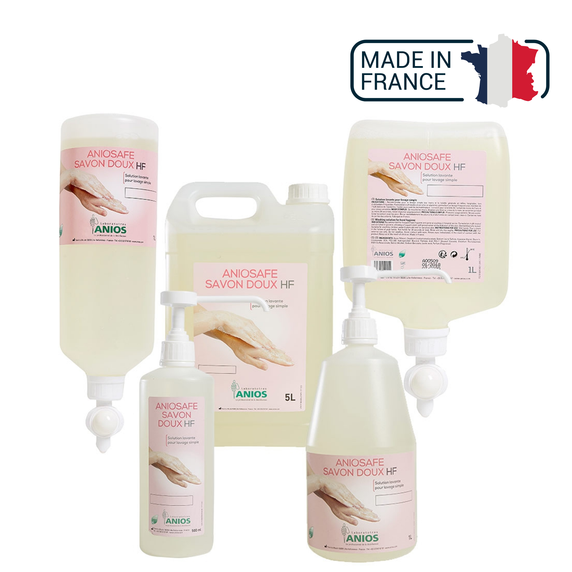 Aniosafe Savon doux Haute fréquence - Différents formats - Anios