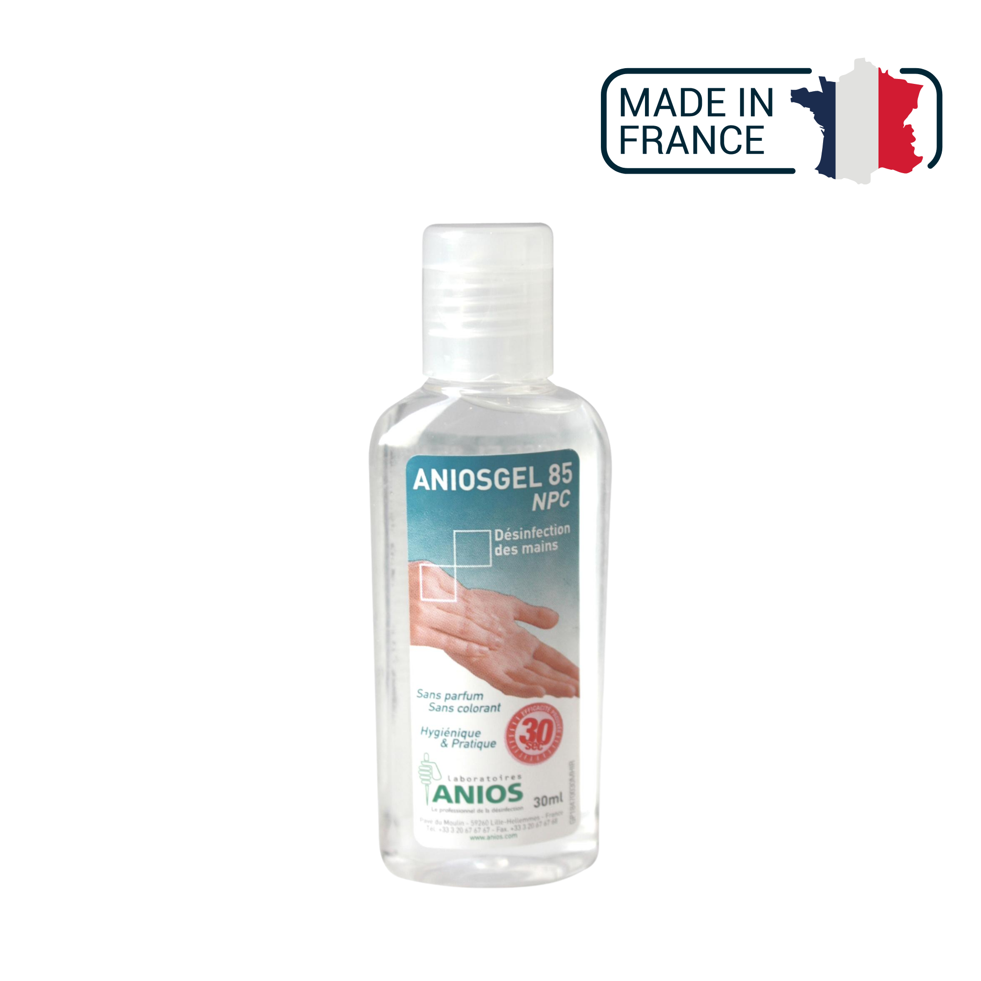 Aniosgel 85 NPC - Gel désinfectant pour friction hydroalcoolique - Anios