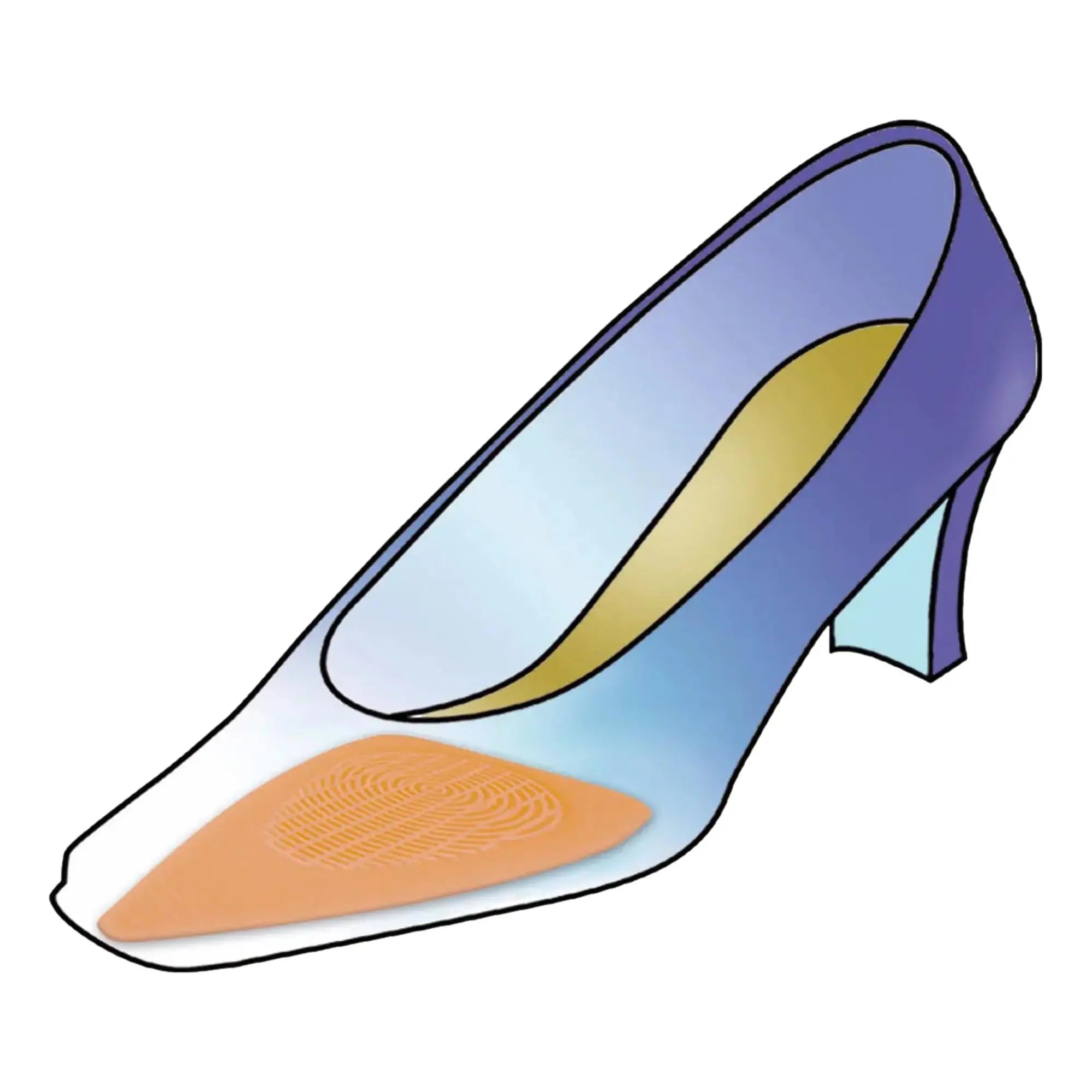 Silicone pad - Ideal for high heel shoes - 1 pair 