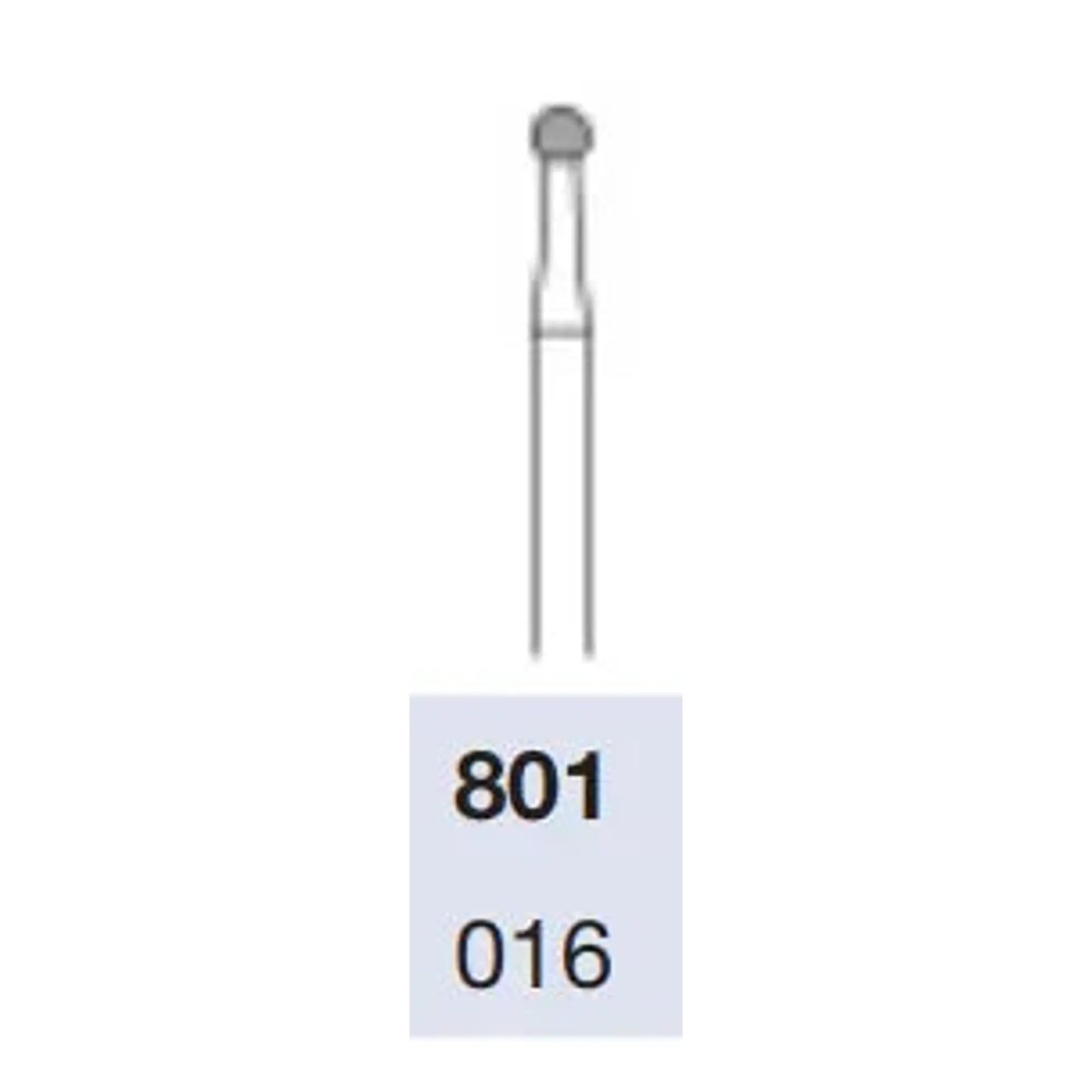 801 Diamond Burr - Nail enucleation and drilling - 1.6 mm