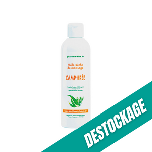 Huile sèche de Massage - Camphrée - 250 ML - Phytomedica // Destockage Laboratoires Phytomedica