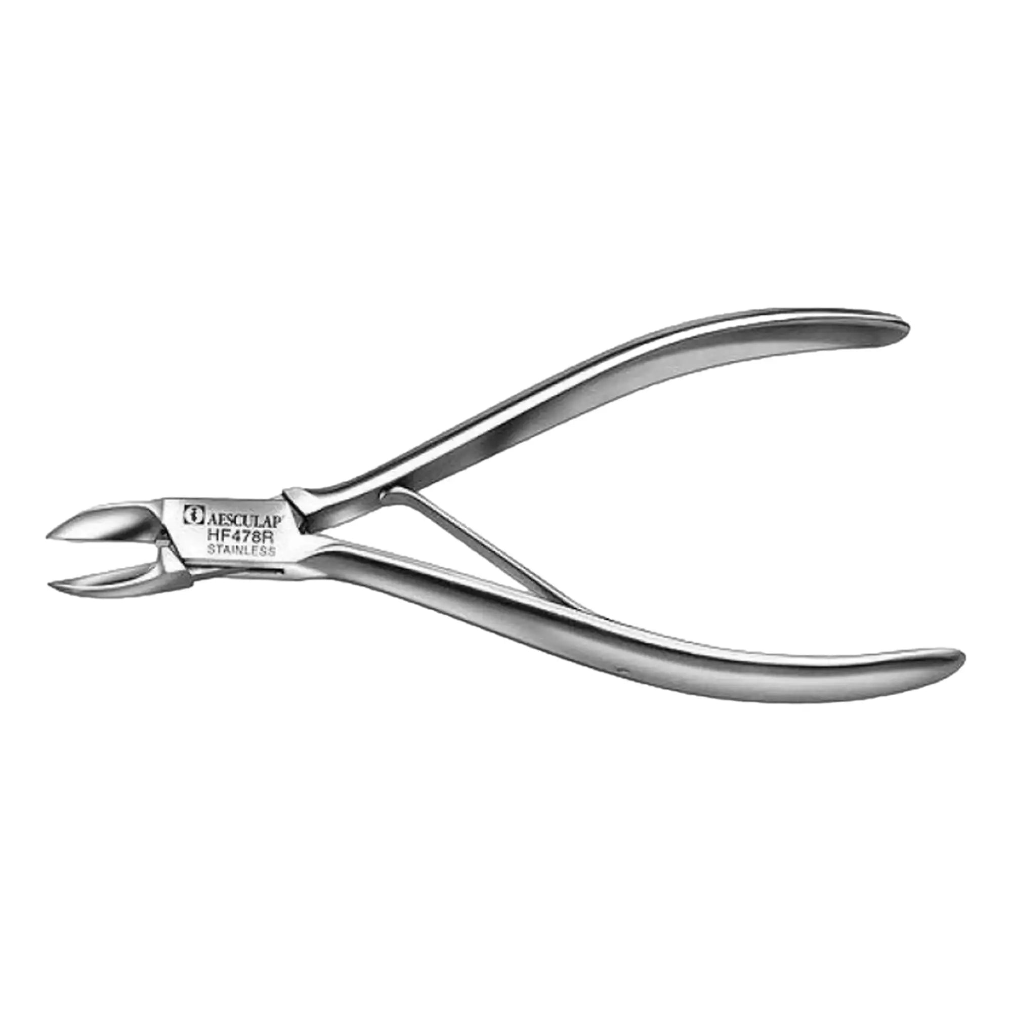 Alicate para uñas - Corte recto - Bocas planas - 13 cm - Aesculap - HF478R