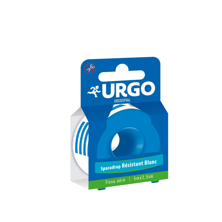 Urgosyval - Sparadrap Résistant - Blanc - 5 m x 2,5 cm - Urgo Urgo 