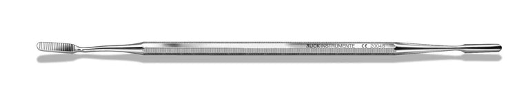 Curette double droite/pliée - Longueur : 19 cm - Ruck - My Podologie